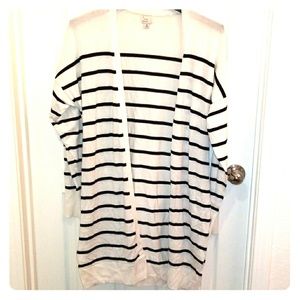 A NEW DAY Stripped cardigan duster